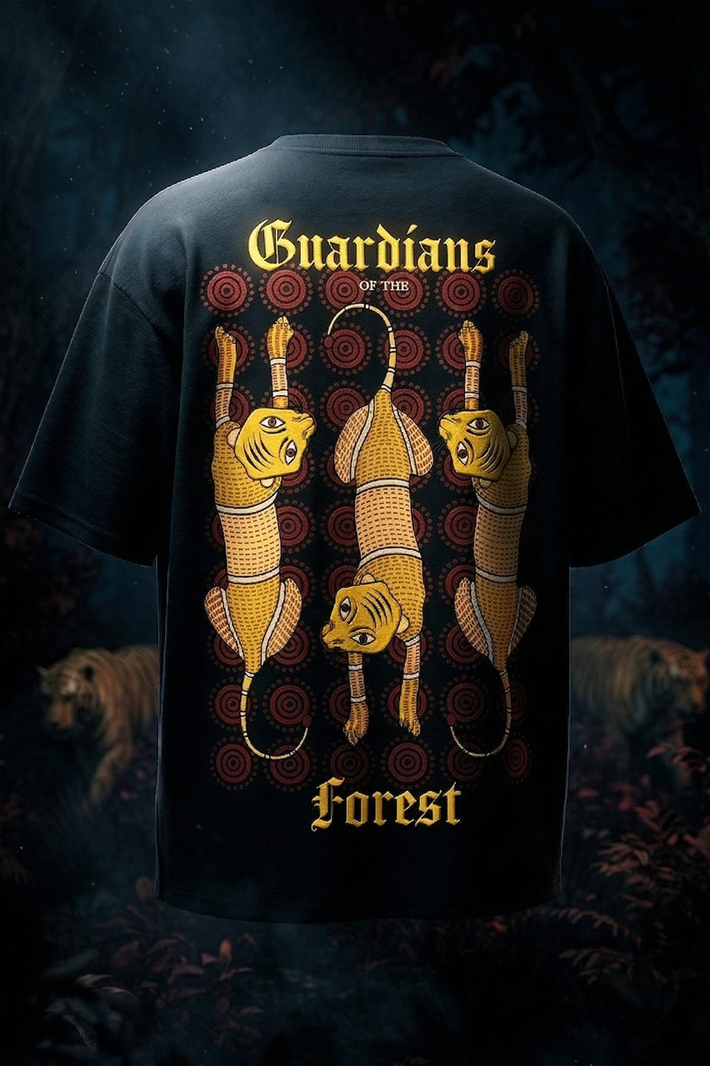 Guardians Black Printed Exclusive T-shirt Supreme Edition