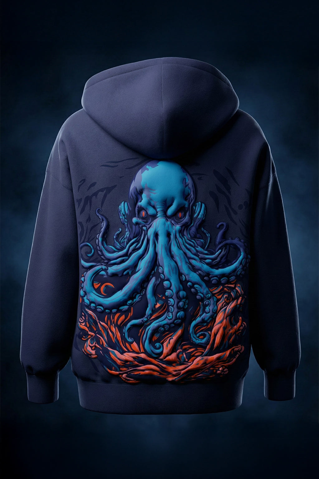 Chaos Future Dusk Oversized Puff Printed Exclusive Hoodie