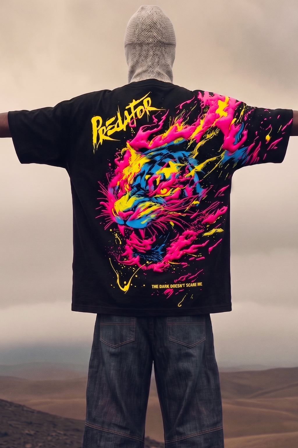 Predator Black 3D Puff Print Exclusive T-shirt Supreme Edition