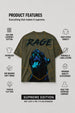 Black Panther Olive Back Printed Exclusive T-shirt Supreme Edition
