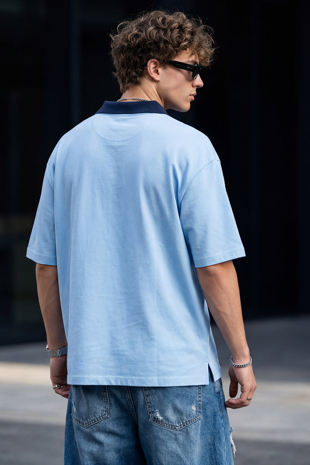 Dutch Canal Plain Oversized Polo T-shirt