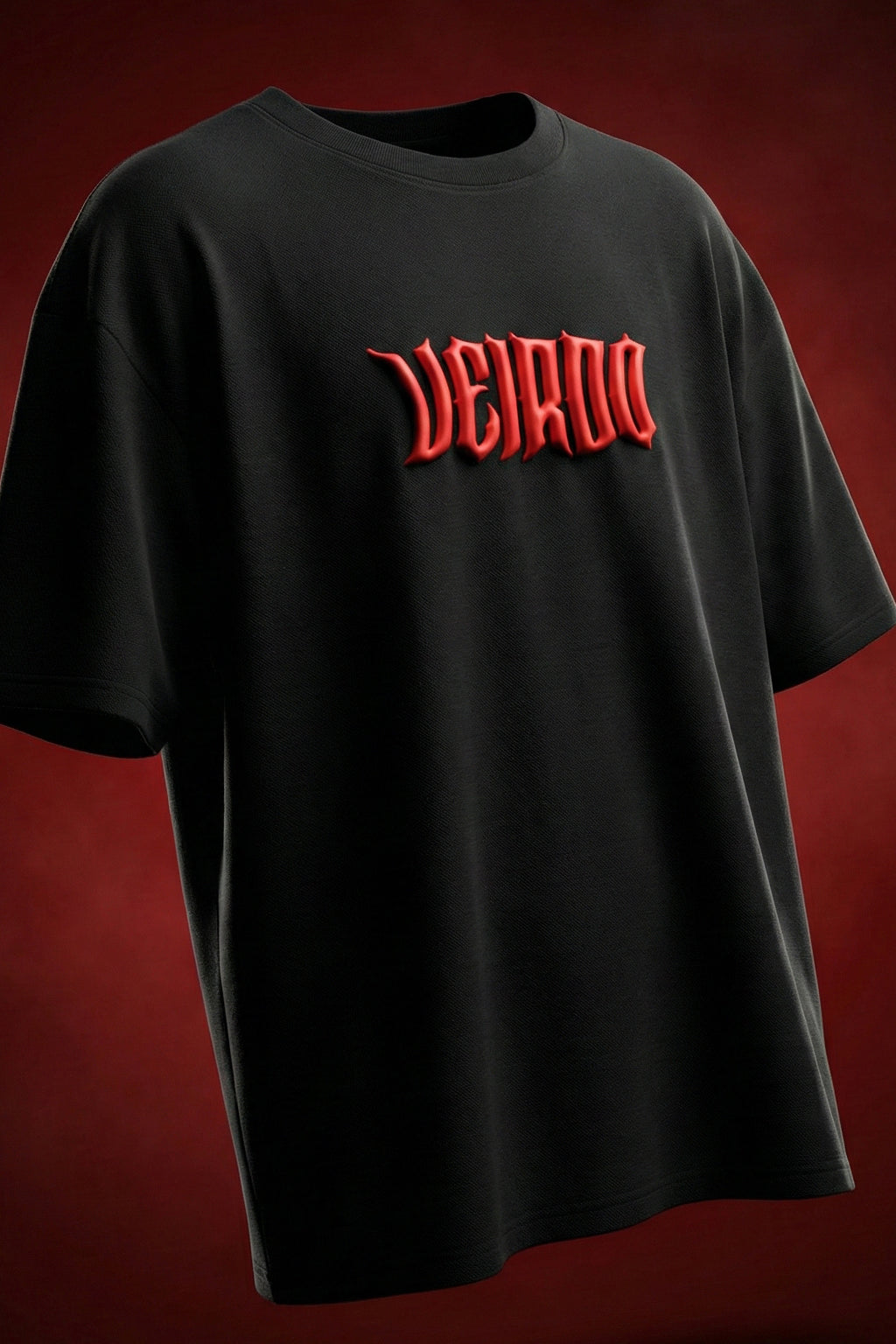 Veirdo Tiger Black 3D Puff Print Exclusive T-shirt Supreme Edition