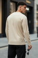 Henley Swan White Solid T-shirt