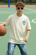 Skaters Swanwhite Oversized Graphic Printed Boys T-shirt