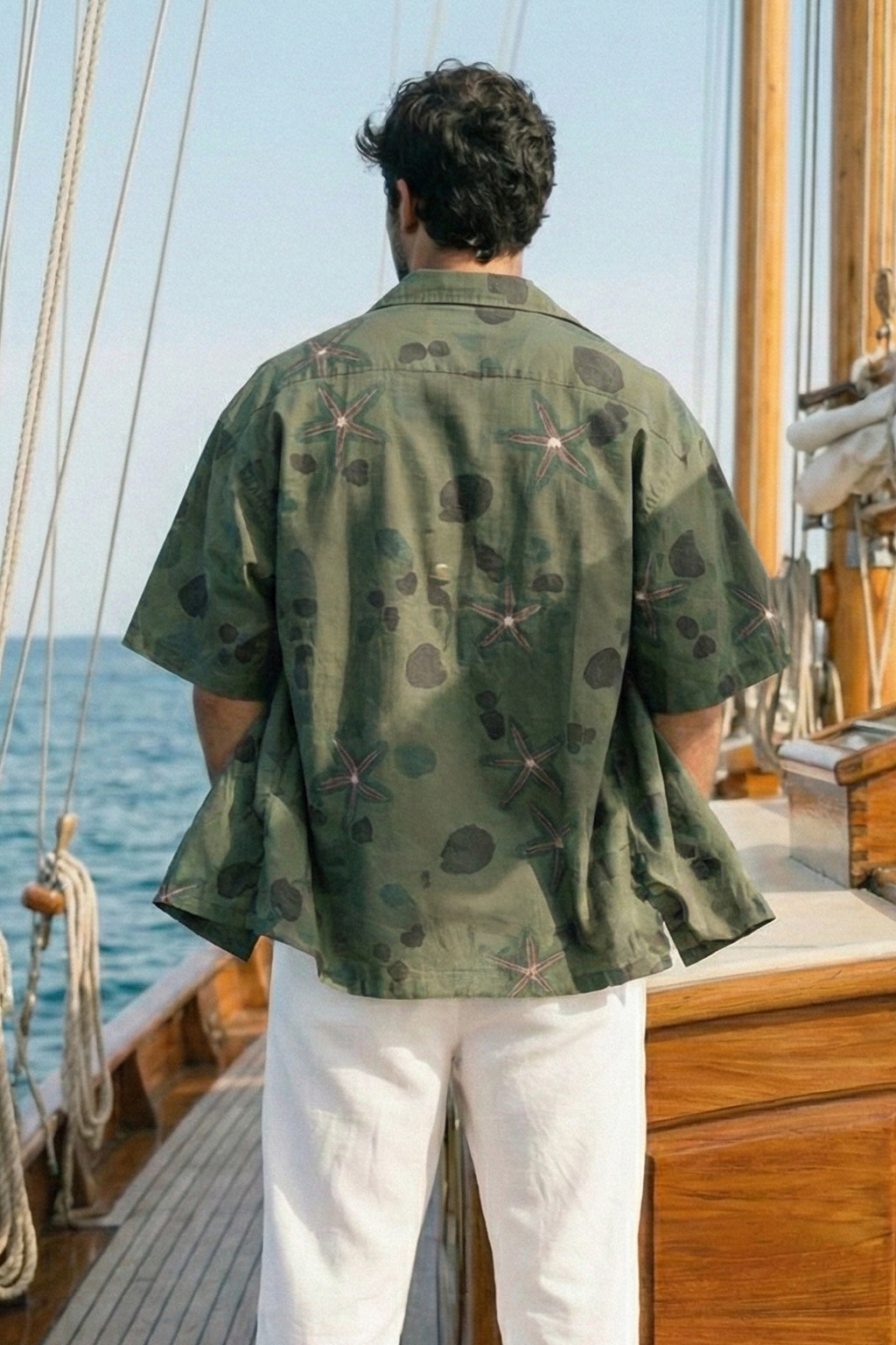 Driftwood Camo Olive All Over Print Oversized Exclusive Shirt