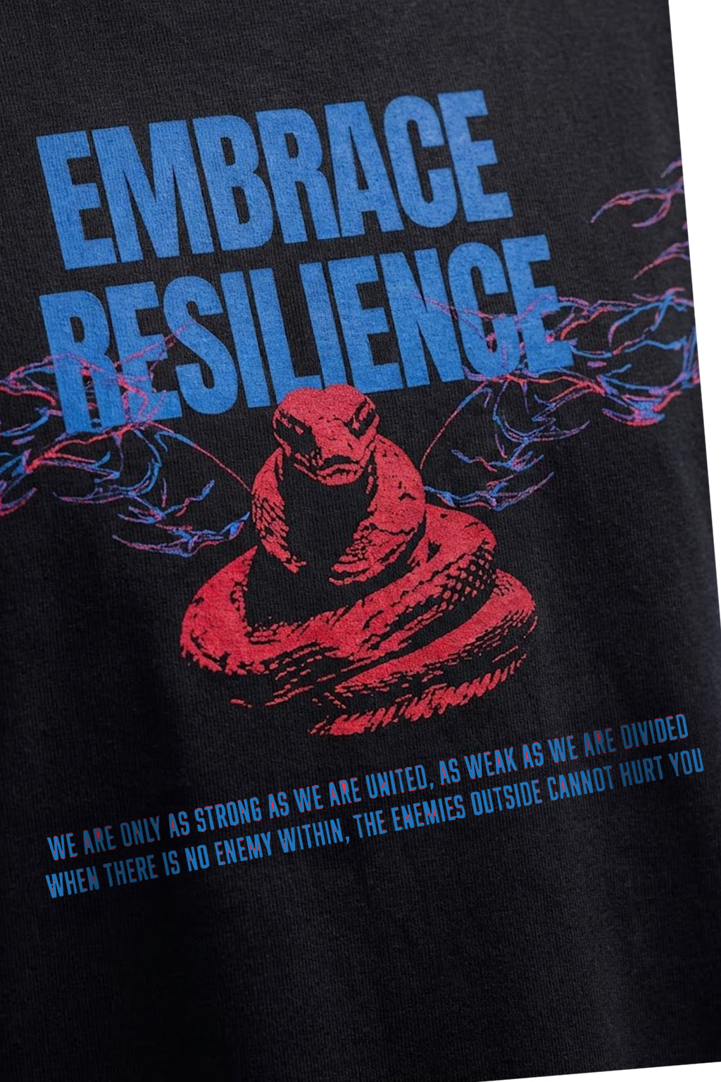 Embrace Black Plus Size Printed Exclusive T-Shirt