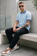Atomizer Stripped Collar Regular Fit Exclusive Pique Lycra Polo T-Shirt