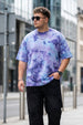 Lilac Tie-Die Printed Plus Size T-shirt