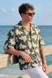Palm Bloom Green All Over Printed Oversized Exclusive Shirt