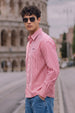 Crimson Stripe Red Boxy Fit Full sleeve Exclusive Shirt