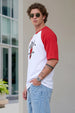 Peter Parker Red Raglan Oversized Printed T-Shirt