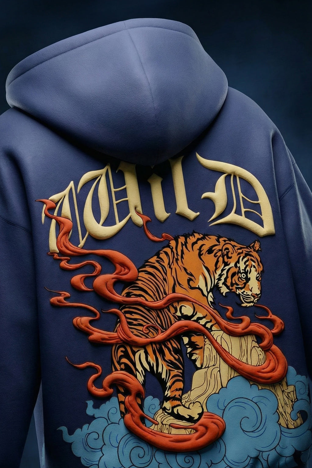 Wild Future Dusk Oversized Puff Printed Exclusive Hoodie