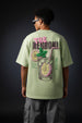 Negroni Lime Green Oversized Puff Printed Exclusive T-shirt