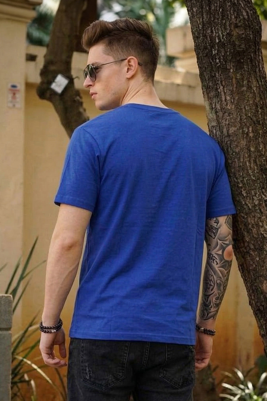 Arizona Royal blue Regular Fit Printed T-shirt