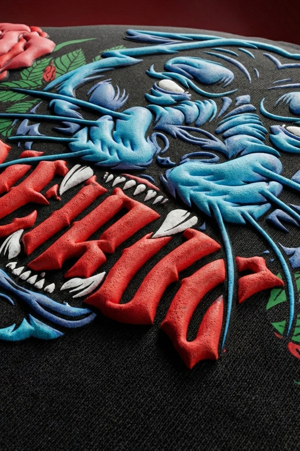 Veirdo Tiger Black 3D Puff Print Exclusive T-shirt Supreme Edition