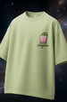 Negroni Lime Green Oversized Puff Printed Exclusive T-shirt