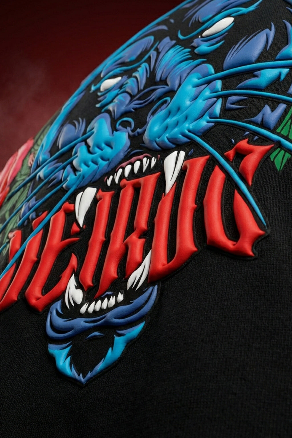 Veirdo Tiger Black 3D Puff Print Exclusive T-shirt Supreme Edition