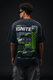 IGNITE Oversized Acid Washed Graphic Back Printed Exclusive T-shirt