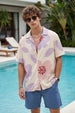 Stylized Floral Swanwhite All Over Print Oversized Exclusive Shirt