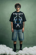 Beyond Illusion Black Front Printed Exclusive T-shirt