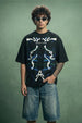 Beyond Illusion Black Front Printed Exclusive T-shirt