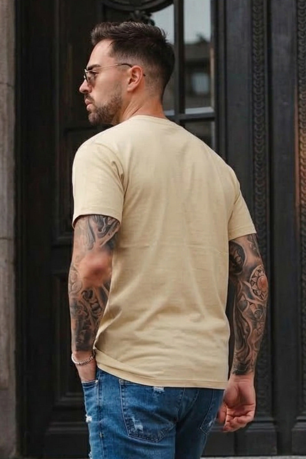 Tokyo Swanwhite Regular Fit Printed T-shirt