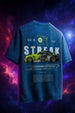 Streak Oversized Acid Washed Graphic Back Printed Exclusive T-shirt