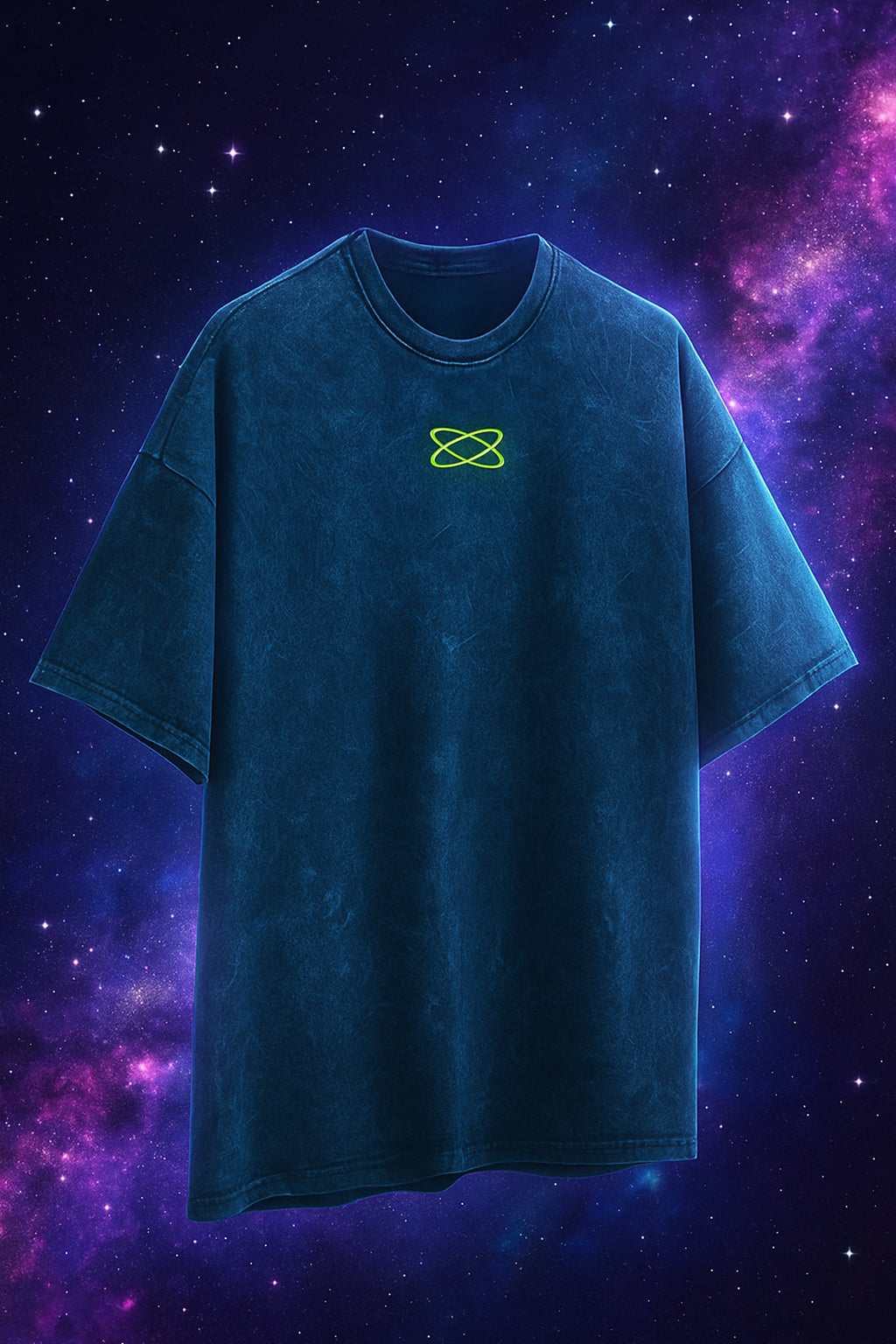 Streak Oversized Acid Washed Graphic Back Printed Exclusive T-shirt