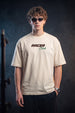 Racer Swanwhite Oversized Printed T-shirt