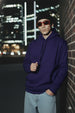 Purple Plain Oversized Fit Hoodie