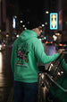 Frog Original Green Regular Fit Back Printed Hoodie