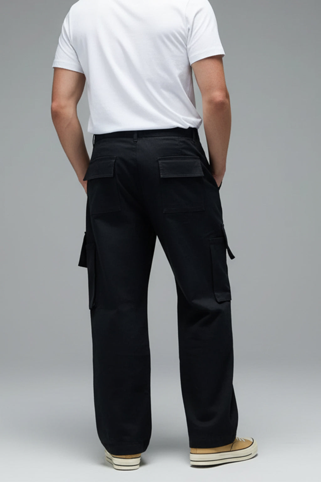 Black Bellow Pocket Woven Exclusive Cargo Pant