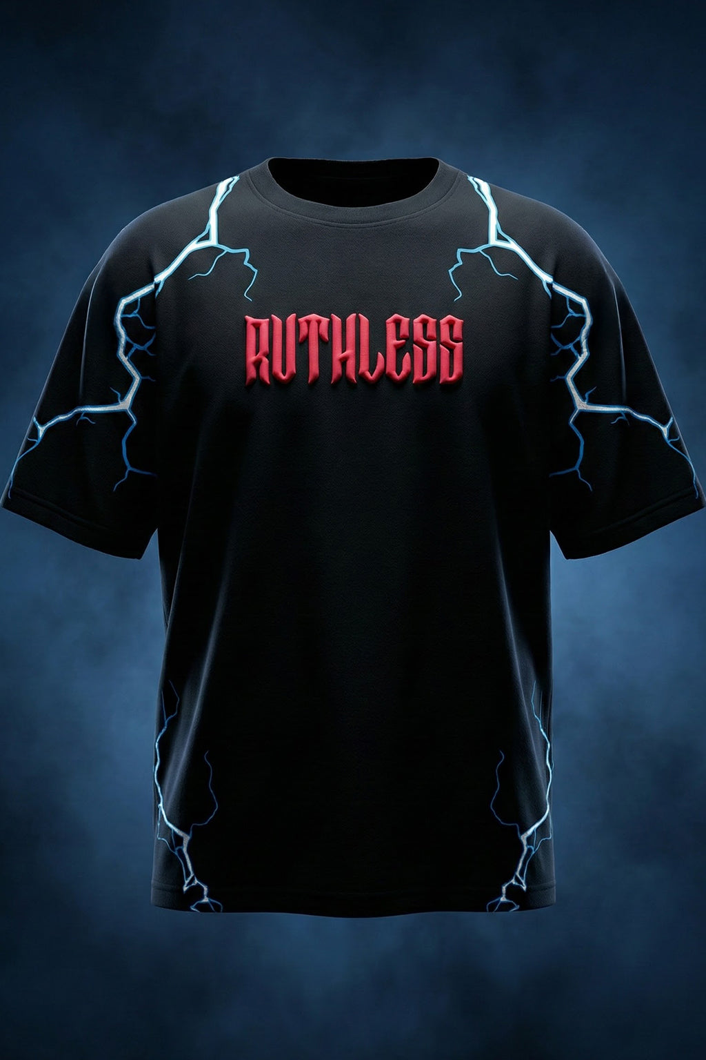 Ruthless Wolf Black 3D Puff Print Exclusive T-shirt Supreme Edition