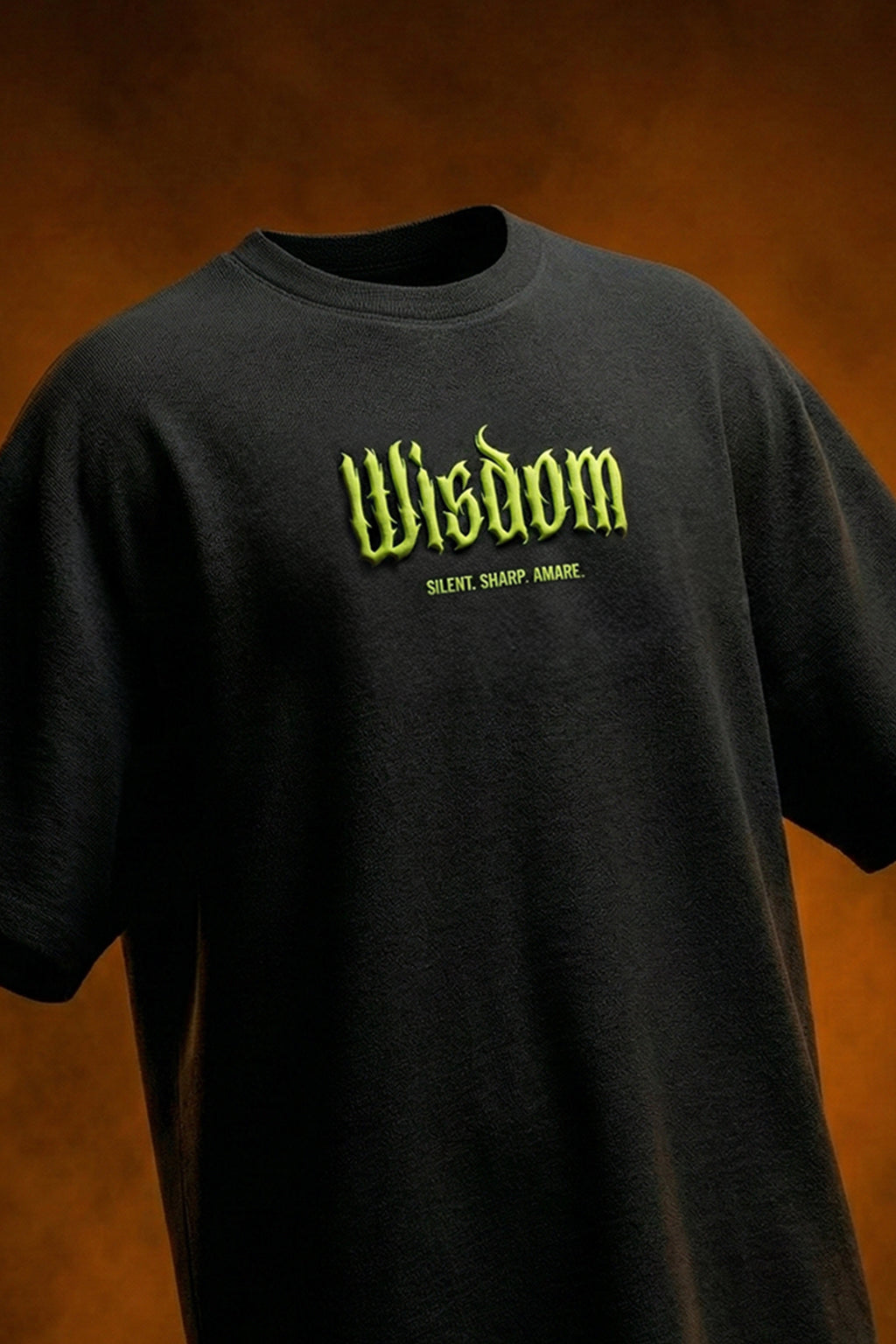 Wisdom Black 3D Puff Print Exclusive T-shirt Supreme Edition