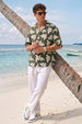 Palm Bloom Green All Over Printed Oversized Exclusive Shirt