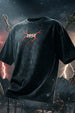 थंडर Black Acid Washed Puff Printed Exclusive T-shirt Epic Collection
