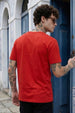 Skateboard Red Regular Fit Printed T-shirt