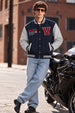 Street Club Navy Blue & Grey Exclusive Varsity Jacket