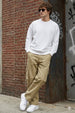 Beige Bellow Pocket Woven Exclusive Cargo Pant