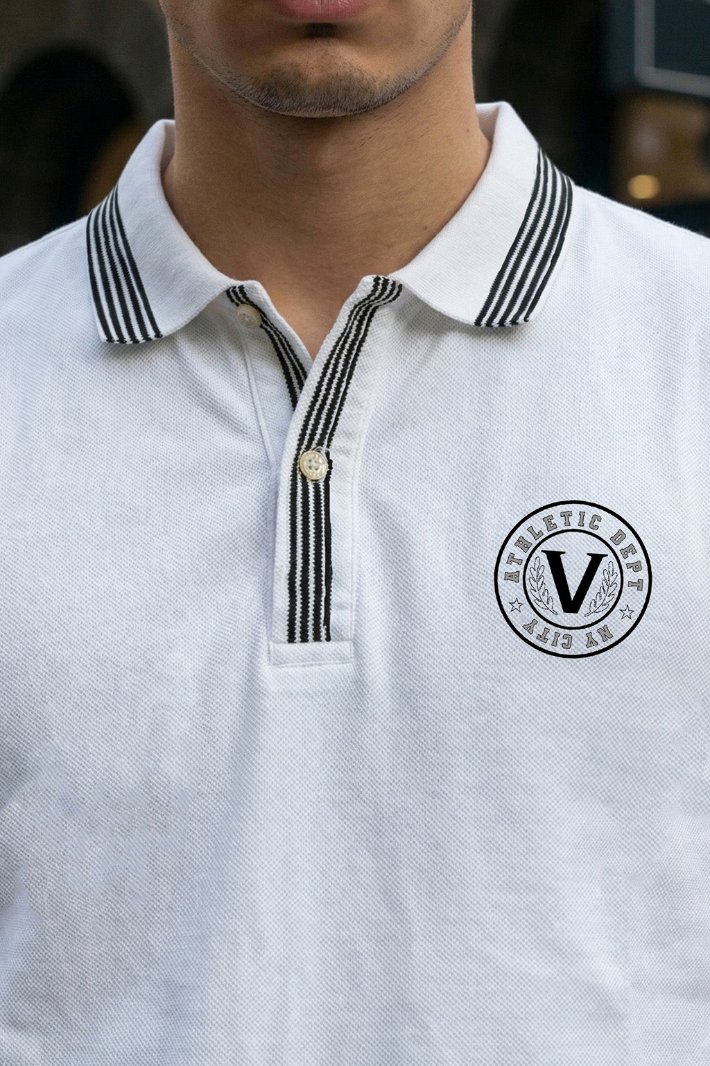 Veirdo City White Regular Fit Pique Lycra Exclusive Polo T-Shirt