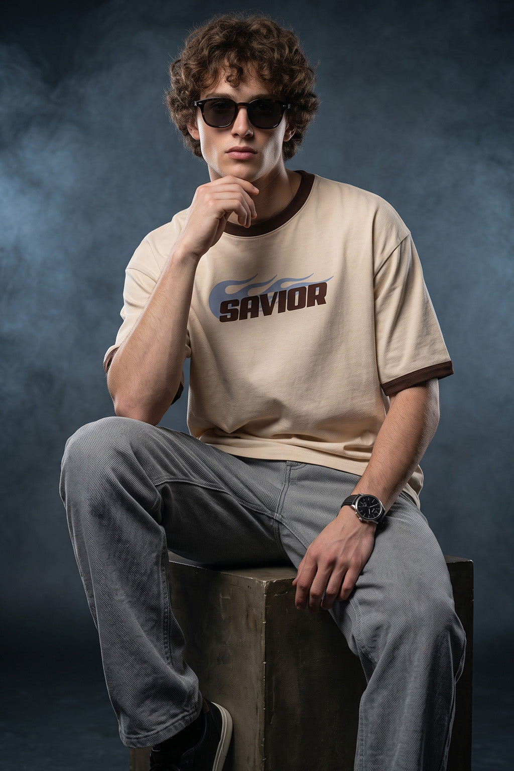 Savior Swanwhite Oversized Printed T-shirt