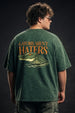 Gators Green Plus Size Acidwash Printed Exclusive T-Shirt