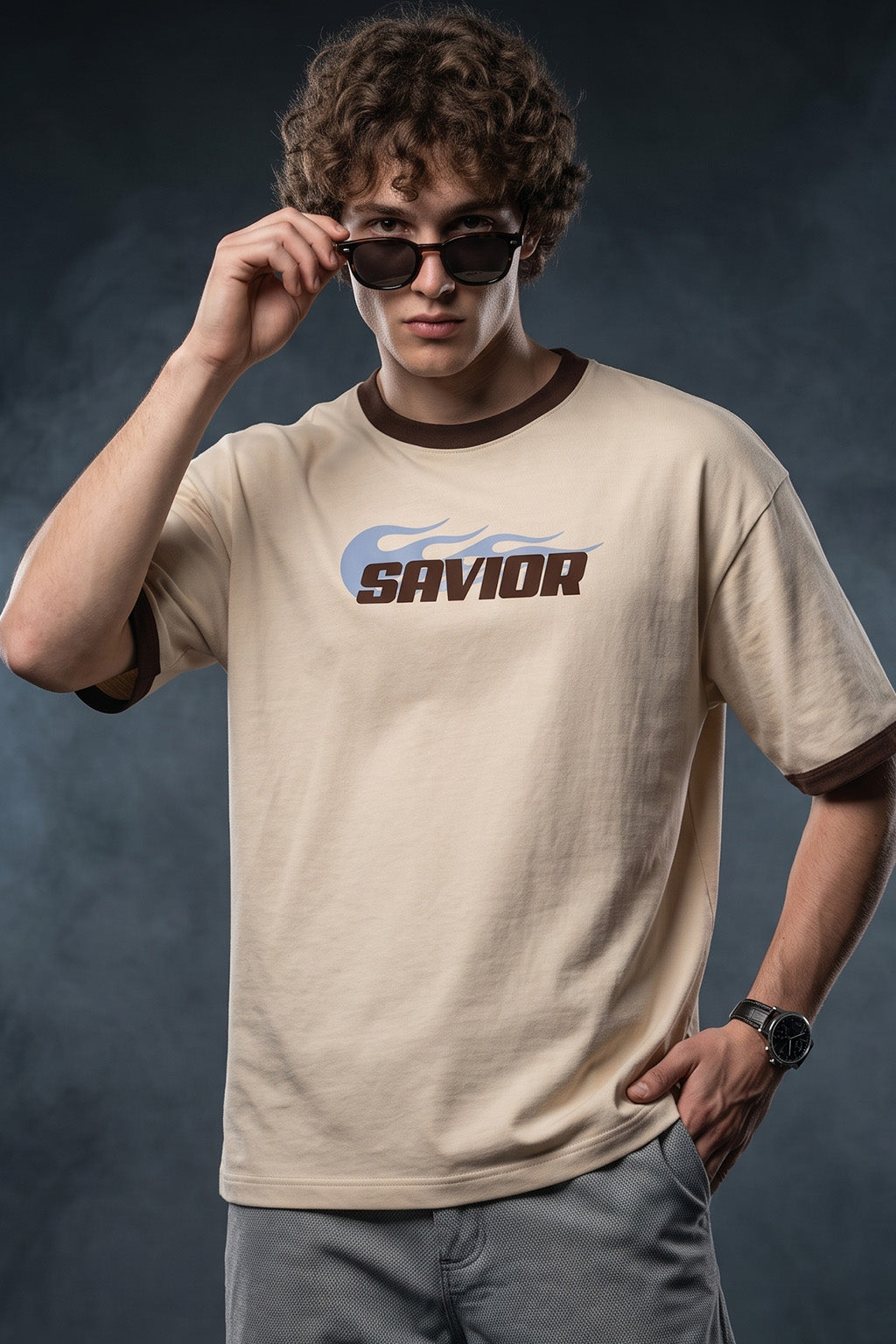 Savior Swanwhite Oversized Printed T-shirt