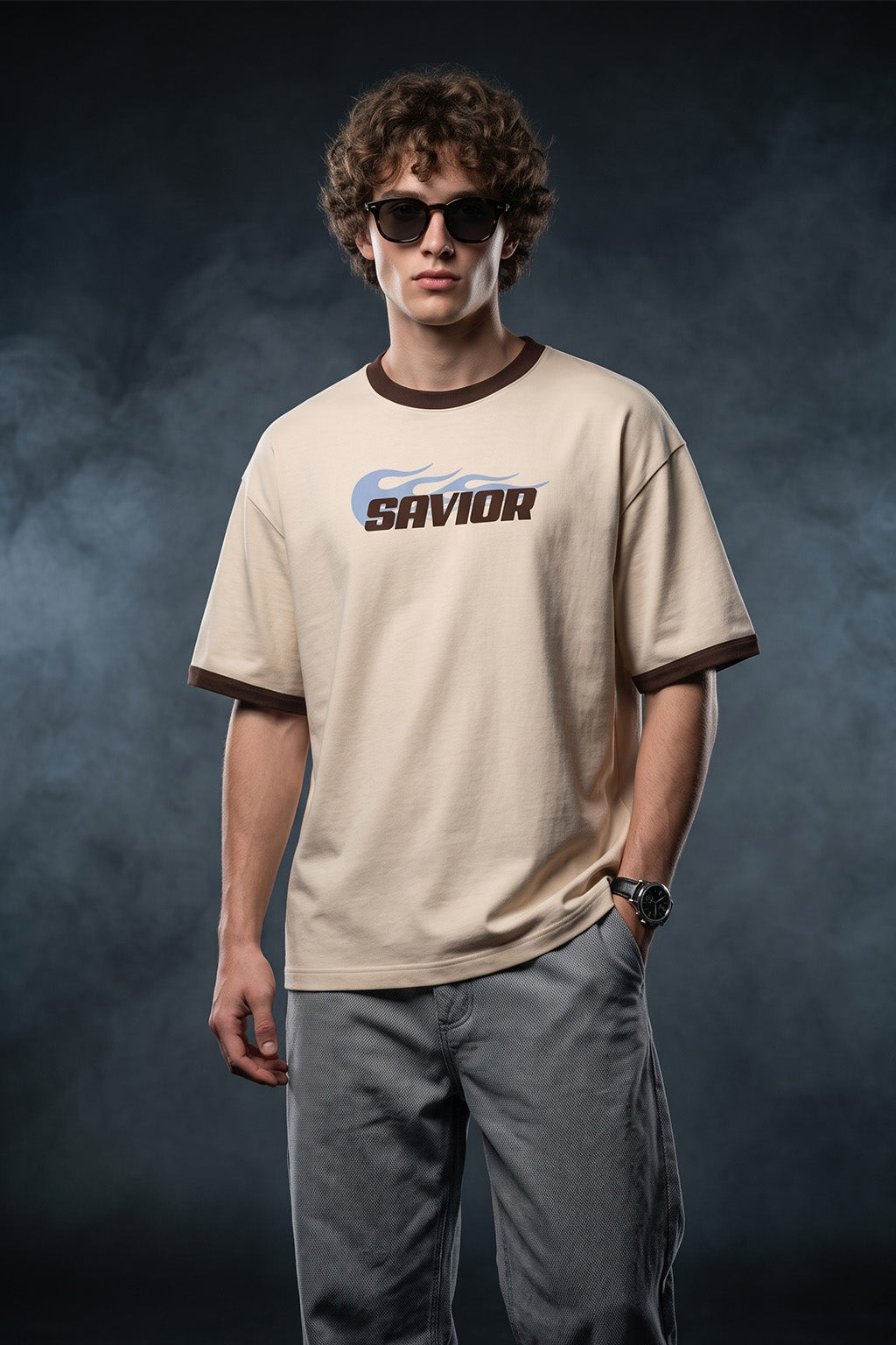 Savior Swanwhite Oversized Printed T-shirt
