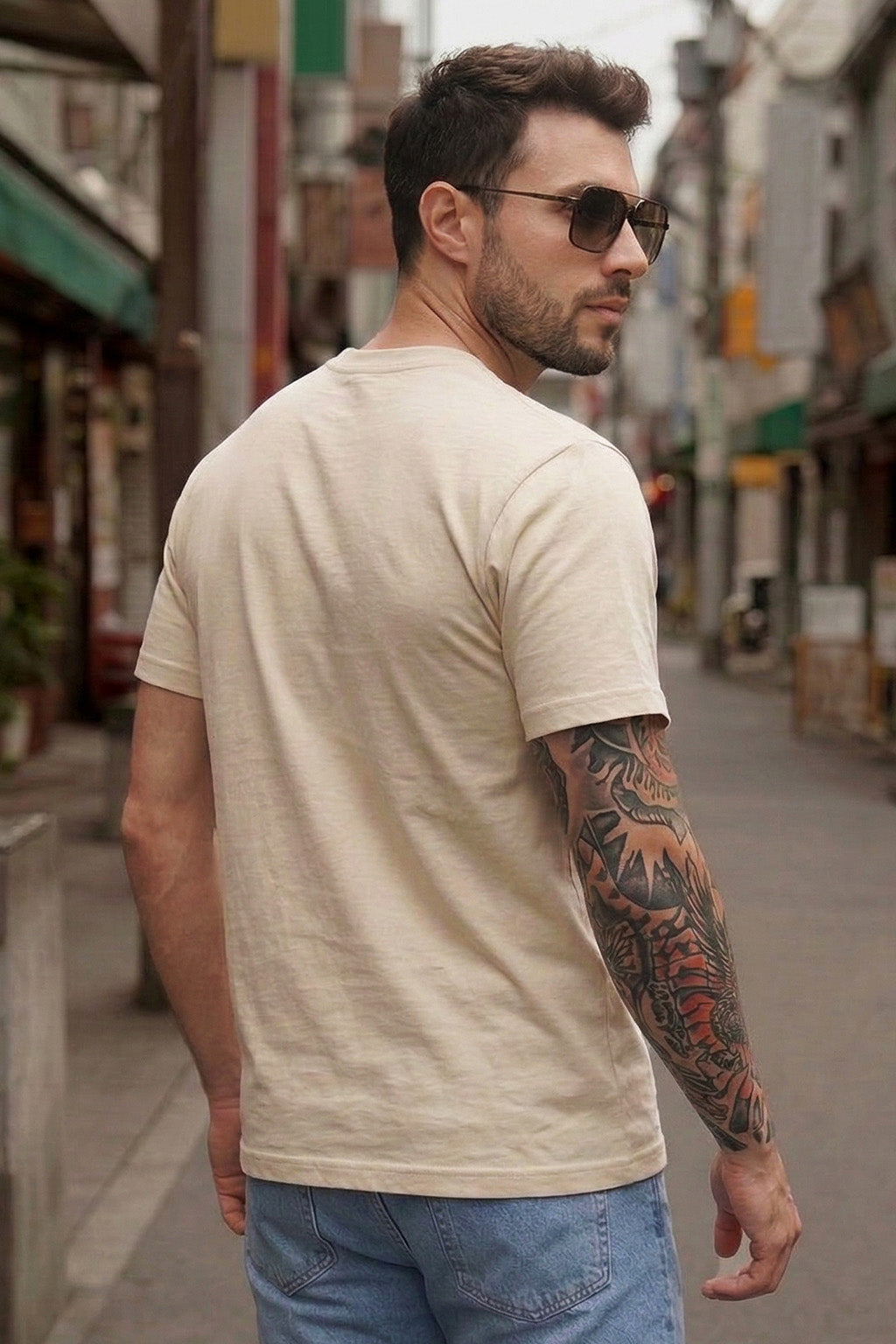 USA Swanwhite Regular Fit Printed T-shirt