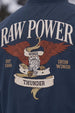 Raw Power Denim Blue Regular Fit Exclusive Pilot Bomber Jacket