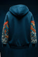 Dragon Blue Oversized Puff Printed Exclusive Hoodie