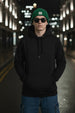Standout Black Regular Fit Back Printed Hoodie