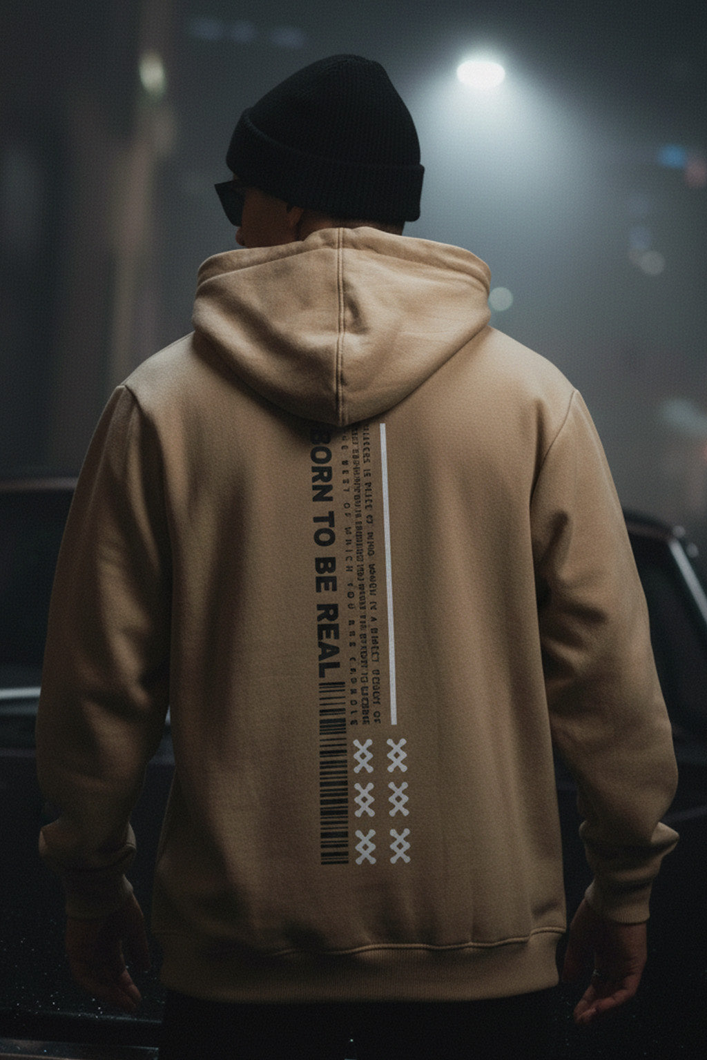 Masterpiece in Soyabean: Men's Perfection Print Regular Fit Hoodie