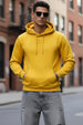 Mustard Plain Regular Hoodie